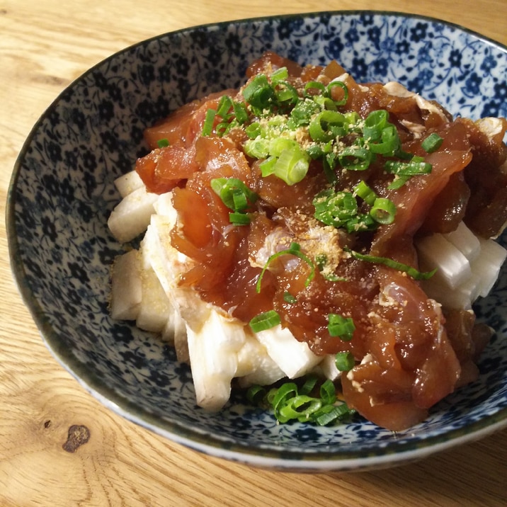 最高のつまみ☆長芋のマグロがけ